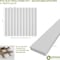 Ekena Millwork 48H x 1T Adjustable PVC Slat Wall Panel Kit w/ 4W Slats, Unfinished contains 11 Slats SWP55X48X1000UN - alternate 6